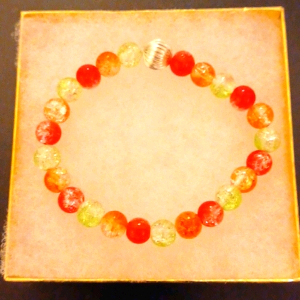 🔥CLEARANCE! Golden Fire Murano Crystal Bracelet